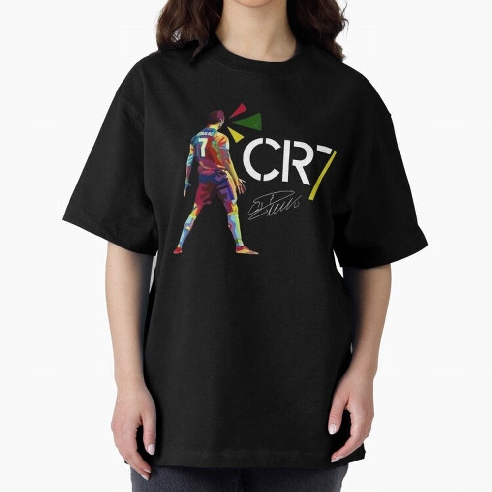 Cr7 Cristiano Ronaldo Signature Oversized T-Shirt Capture FIFA World Cup 2026 Group Stage Inspired by Neymar, England and Germany Energy, Worldwide Fan Energy, Dramatic Goals, Stadium Lights and Championship Celebrations; Created for Match Day