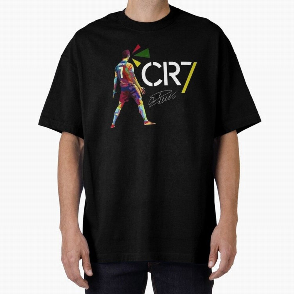 Cr7 Cristiano Ronaldo Signature Oversized T-Shirt Capture FIFA World Cup 2026 Group Stage Inspired by Neymar, England and Germany Energy, Worldwide Fan Energy, Dramatic Goals, Stadium Lights and Championship Celebrations; Created for Match Day