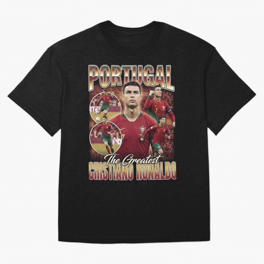 Cristiano Ronaldo Portugal Vintage Oversized T-Shirt Experience FIFA World Cup 2026 Spirit, Celebrating Netherlands, Haaland, Football Passion, Legendary Performances, Festival Vibes and Supporter Community; Great for Watch Parties, Sports Bars,