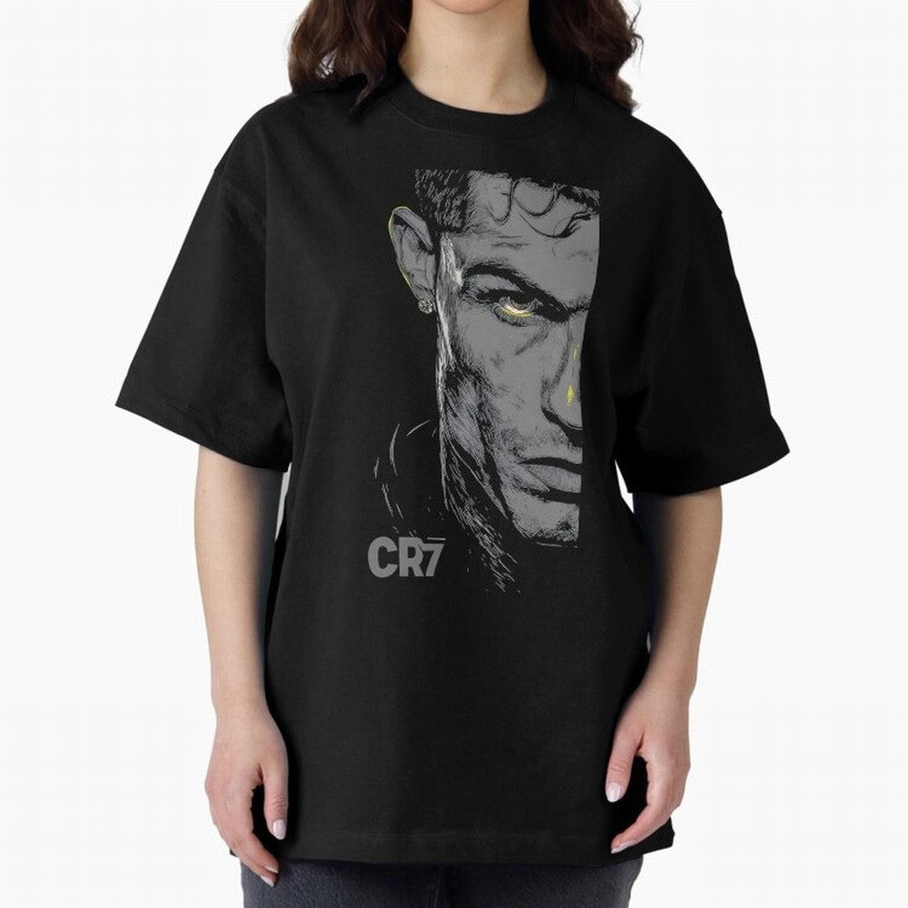 Cristiano Ronaldo Goat 7 Oversized T-Shirt Join Match Day Hype around FIFA World Cup 2026, Cristiano Ronaldo, Haaland and CR7, England, Retro Football Energy, Iconic Rivalries, Trophy Chase Drama and Stadium Atmosphere; Great for Watch Parties,