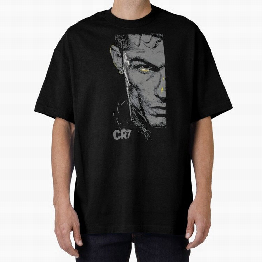 Cristiano Ronaldo Goat 7 Oversized T-Shirt Join Match Day Hype around FIFA World Cup 2026, Cristiano Ronaldo, Haaland and CR7, England, Retro Football Energy, Iconic Rivalries, Trophy Chase Drama and Stadium Atmosphere; Great for Watch Parties,