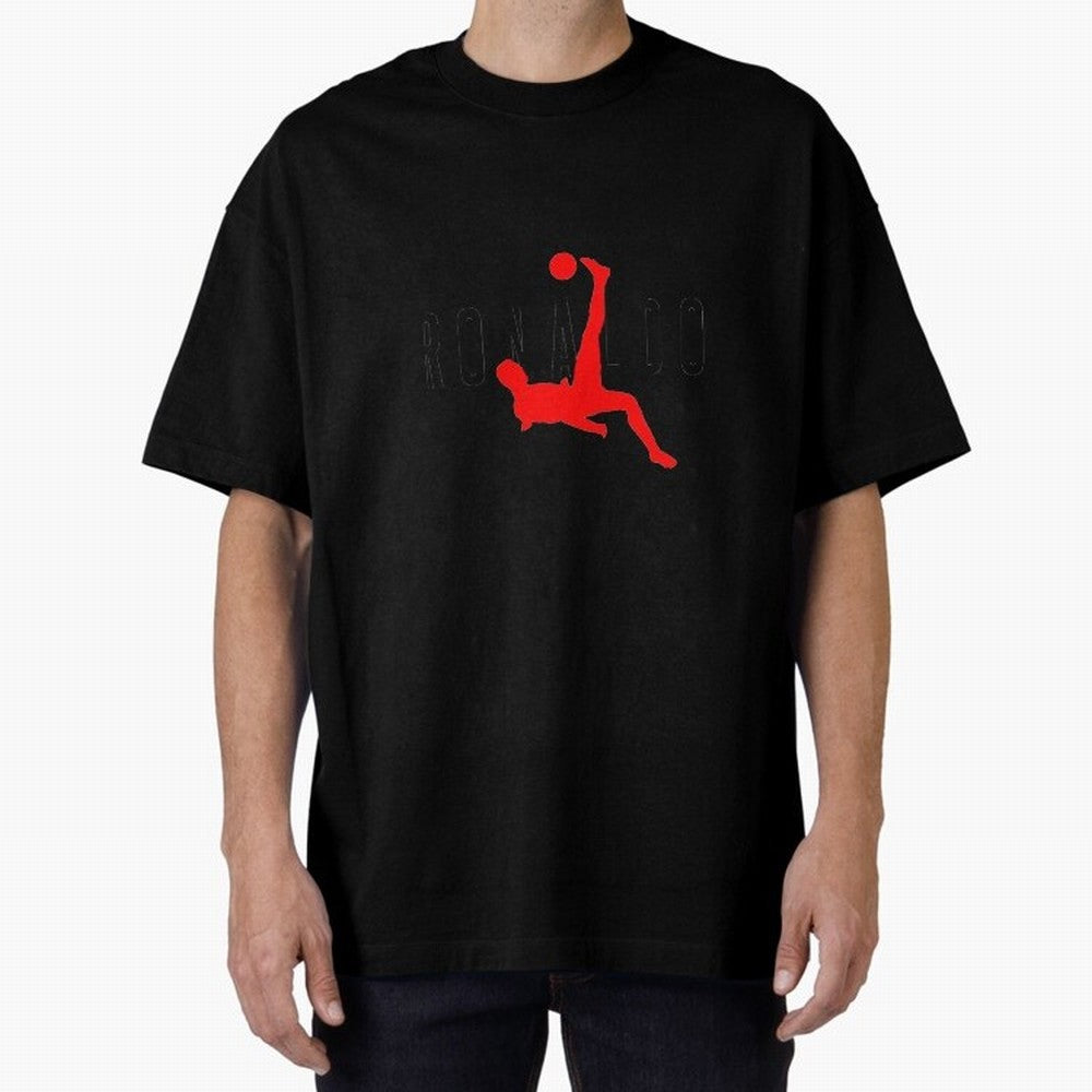Air Ronaldo Oversized T-Shirt Cheer through Every Moment of Match Day Hype around FIFA World Cup 2026, Mbappe, England, Goal Celebration Energy, Supporter Heritage, Football Icons and Worldwide Tournament Joy; Made for Collectors Who Enjoy Iconic