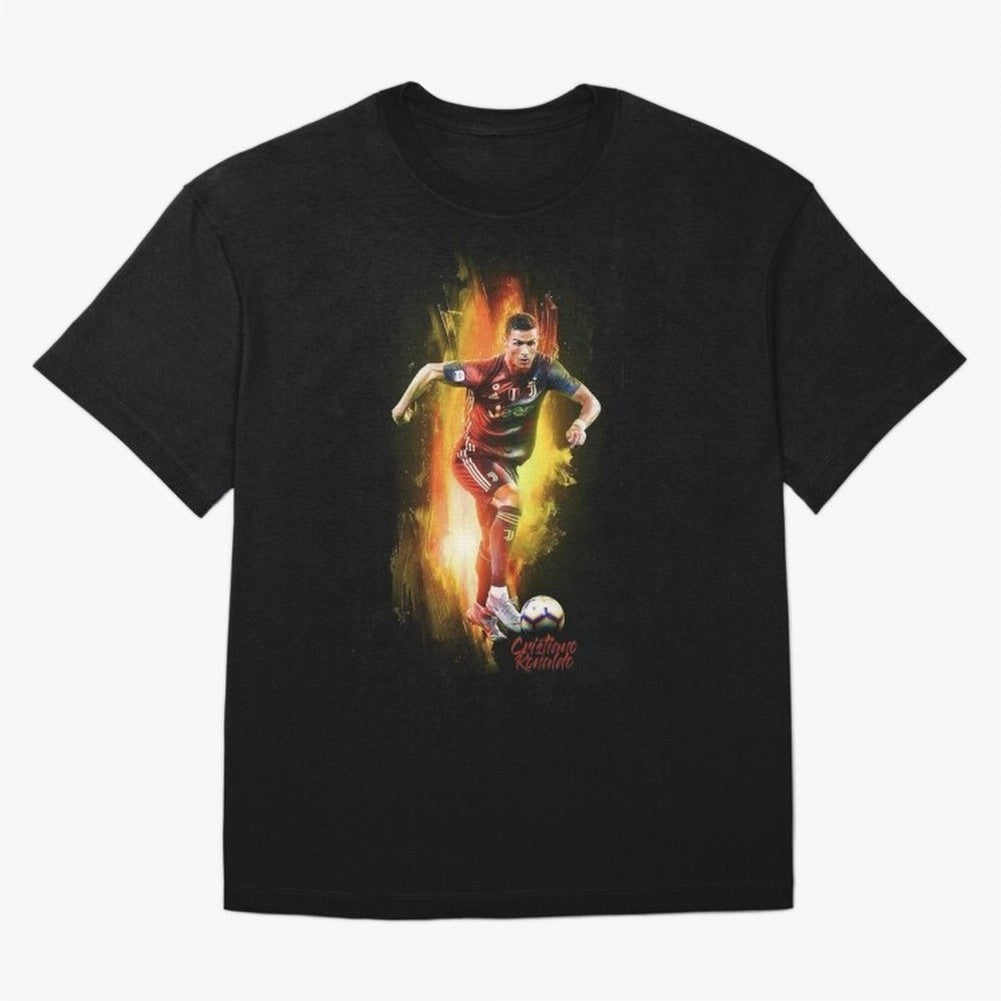 Ronaldo Wallpaper Oversized T-Shirt Fuel Match Day Hype around FIFA World Cup 2026 Group Stage, CR7 and Messi, Argentina and Brazil, Classic Soccer Heritage, Championship Pressure, Fan Loyalty and International Pride; Ideal for Football Dads,