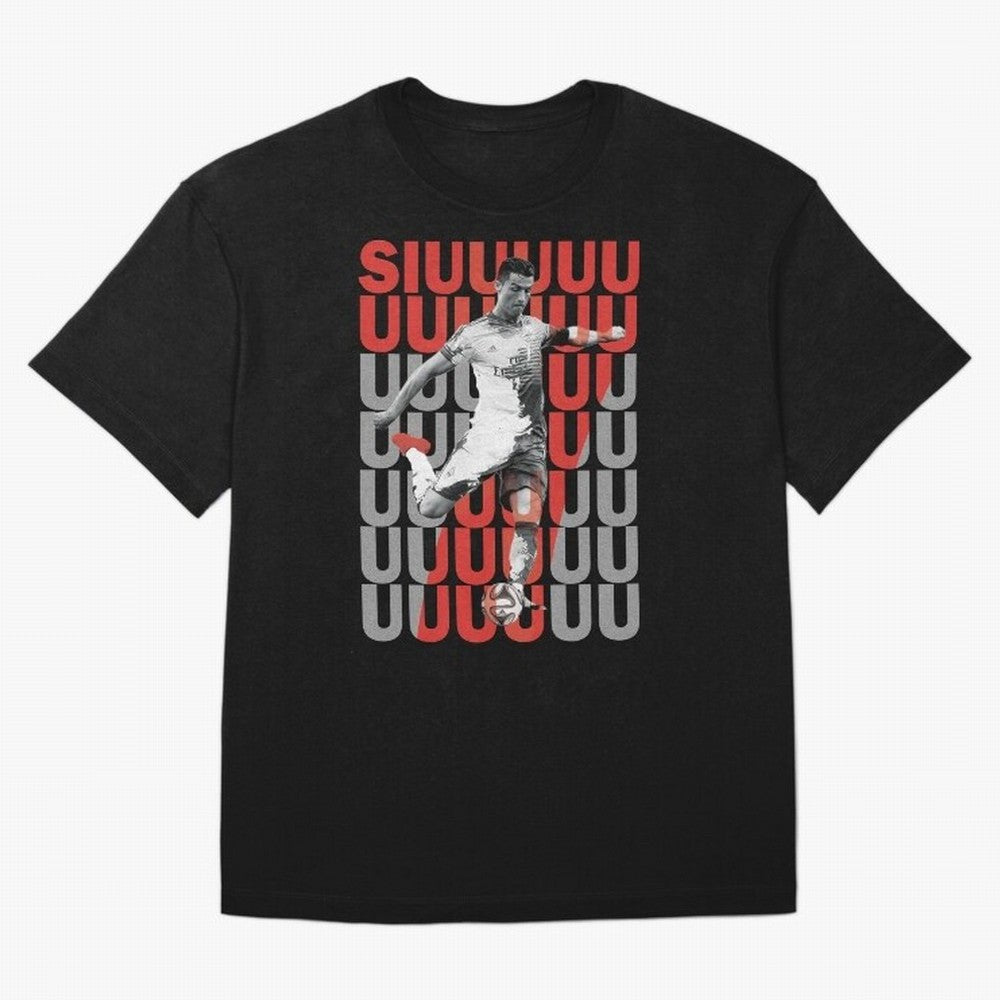 Siuuuuuu Cristiano Ronaldo Oversized T-Shirt Show Your Tournament Heart for Global Football Passion for FIFA World Cup 2026 USA Canada Mexico, Highlighting Messi, CR7 and Mbappe, France, Goal Celebration Energy, Supporter Heritage, Football Icons