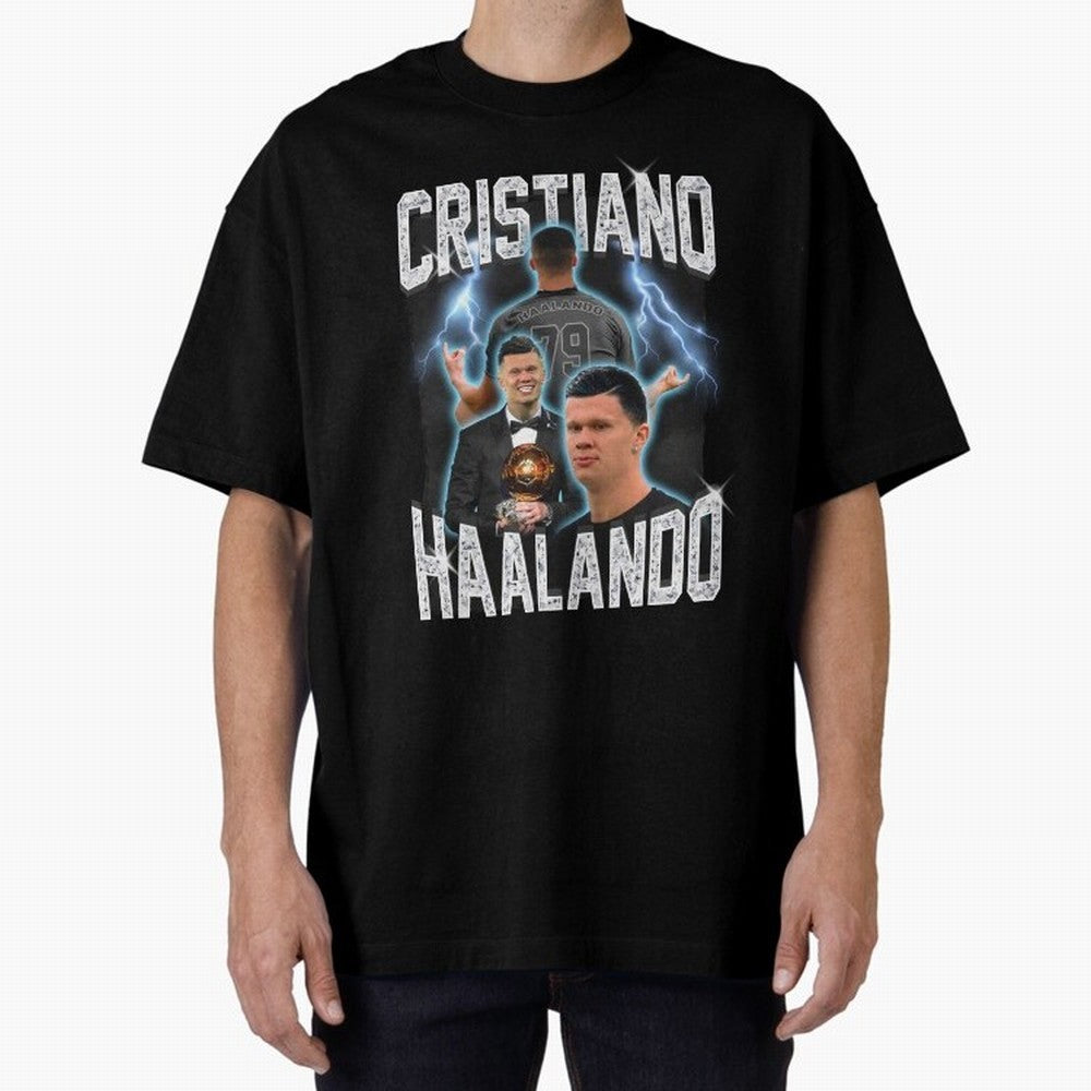 Cristiano Haalando Oversized T-Shirt Support Your Favorite Stars during FIFA World Cup 2026 USA Canada Mexico Driven by Messi, CR7 and Mbappe, France Energy, Stadium Chants, National Pride, Trophy Dreams and Unforgettable Football Memories; Made