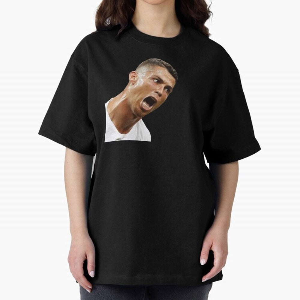 cristiano ronaldo siuuu meme Oversized T-Shirt Relive Legendary Nights from the FIFA World Cup 2026 USA Canada Mexico Journey through Messi Highlights, Argentina, France and Brazil Pride, Vintage Soccer Flavor, Modern Football Stars, National Flags