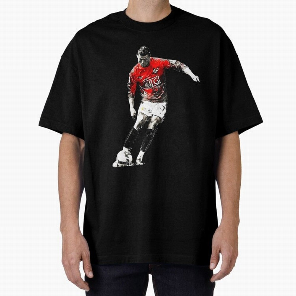 Cristiano Ronaldo Manchester 2008 Oversized T-Shirt Carry National Pride through FIFA World Cup 2026 Group Stage Spirit, with Germany, CR7, Match Day Excitement, Supporter Culture, Golden Goals and Global Football Passion; Perfect for People Who