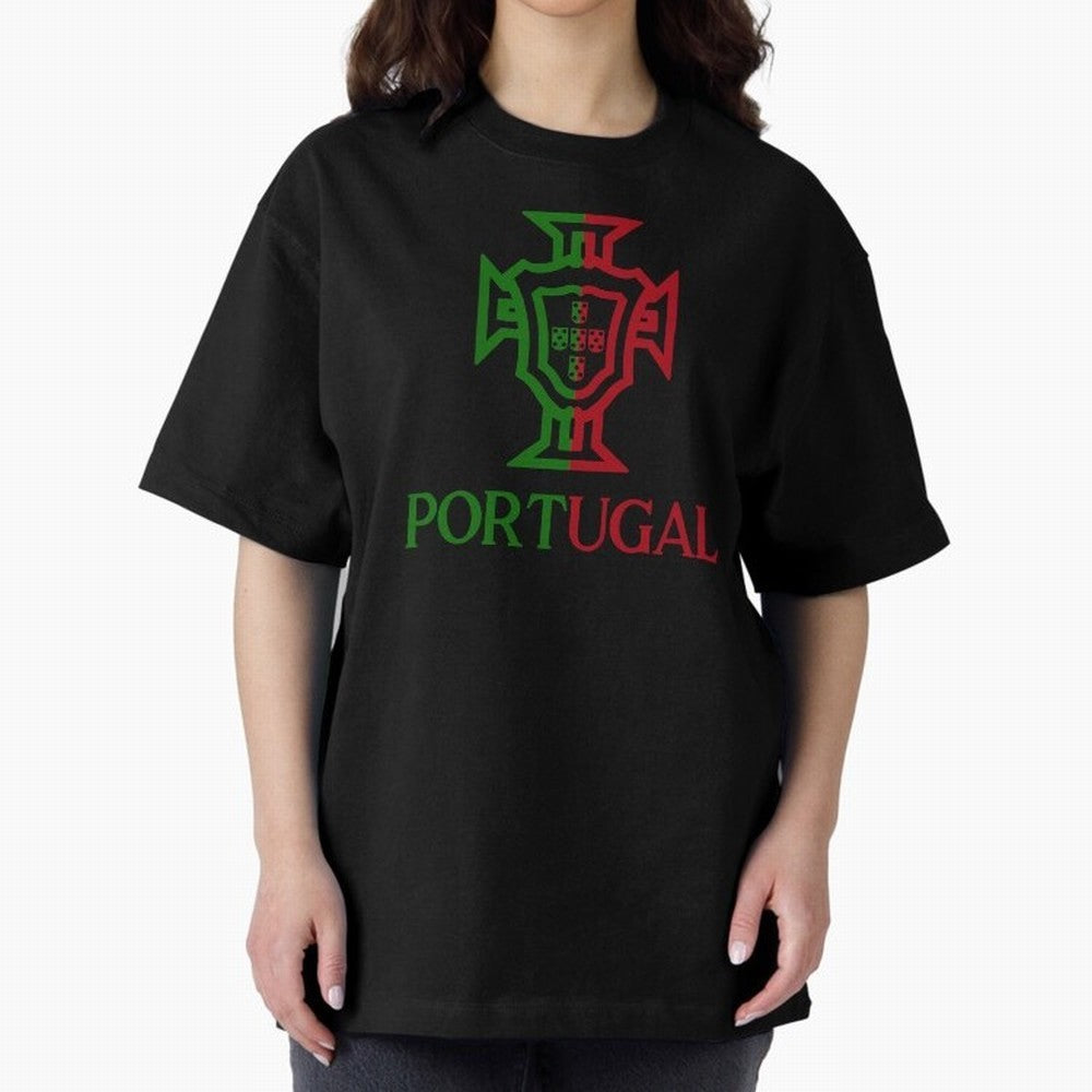 Portugal Tuga Oversized T-Shirt Feel the Trophy Chase of Global Football Passion for FIFA World Cup 2026 Group Stage, Inspired by Cristiano Ronaldo, France, Football History, Final Match Energy, Crowd Noise and Once in a Lifetime Moments; Made for