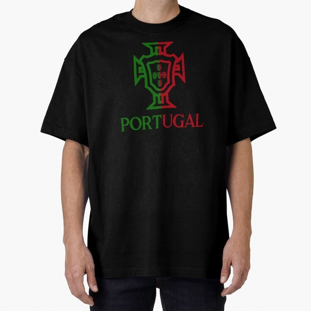 Portugal Tuga Oversized T-Shirt Feel the Trophy Chase of Global Football Passion for FIFA World Cup 2026 Group Stage, Inspired by Cristiano Ronaldo, France, Football History, Final Match Energy, Crowd Noise and Once in a Lifetime Moments; Made for