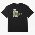 Eat sleep siuuu repeat Oversized T-Shirt Mark FIFA World Cup 2026 Group Stage Featuring Cristiano Ronaldo, Haaland and CR7, Portugal Energy, Game Day Rituals, Football Legends, Country Pride and the Road to the Final; Perfect for People Who Love