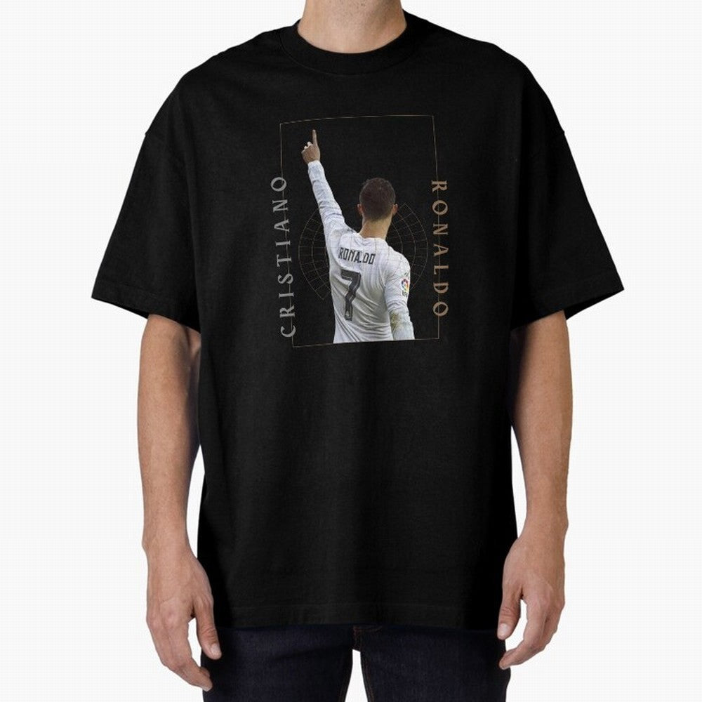 Cristiano Ronaldo CR7 Best Seller Oversized T-Shirt Keep the Legacy of FIFA World Cup 2026 Group Stage Driven by Messi, CR7 and Mbappe, Brazil Energy, Champion Mindset, Group Stage Buzz, Knockout Tension and Passionate Fan Culture; Ideal for