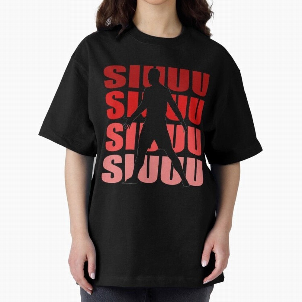 cristiano ronaldo siuuu Oversized T-Shirt Bring Match Day Fire to Match Day Hype around FIFA World Cup 2026, Cristiano Ronaldo, Haaland and CR7, Spain and Netherlands, Goal Celebration Energy, Supporter Heritage, Football Icons and Worldwide