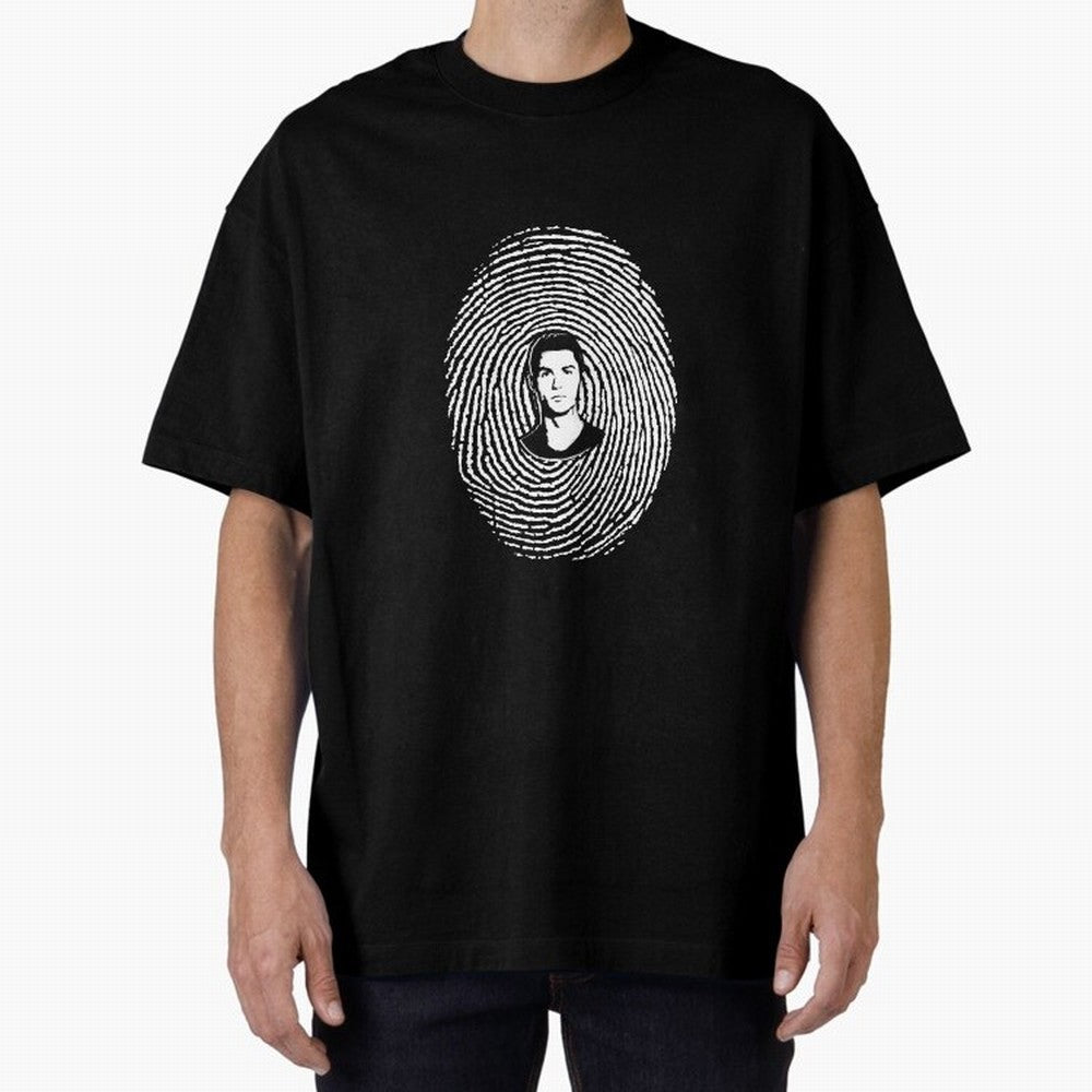 Cristiano Ronaldo fingerprint Oversized T-Shirt Support the Legends of FIFA World Cup 2026 with CR7, Portugal Energy, Supporter Pride, Iconic Celebrations, Legendary Names and Global Match Day Energy; Made for Collectors Who Enjoy Iconic Players,