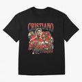 Retro Cristiano Ronaldo Oversized T-Shirt Bring a Champion Mindset to the FIFA World Cup 2026 Journey through Haaland and Mbappe Highlights, England Pride, Stadium Chants, National Pride, Trophy Dreams and Unforgettable Football Memories; Perfect