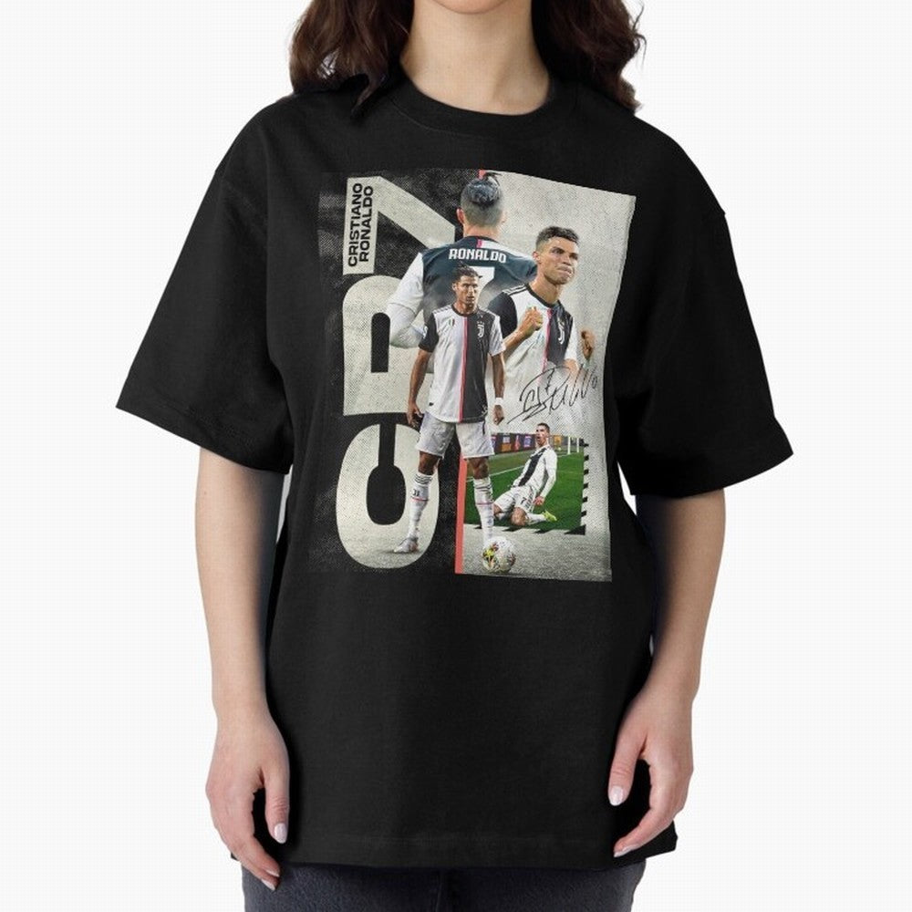 Cristiano Ronaldo Goals in Juventus special design ,Ronaldo Gift Idea, Ronaldo Footballer , Football Oversized T-Shirt Bring International Match Energy to FIFA World Cup 2026 Highlighting Messi and Cristiano Ronaldo, Brazil Energy, Soccer Culture,