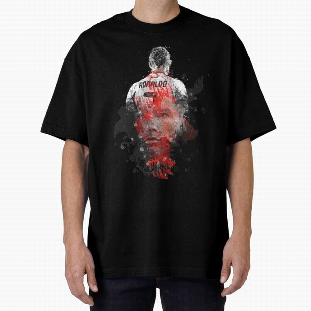 Cristiano Ronaldo Cristiano Ronaldo Oversized T-Shirt Step into FIFA World Cup 2026 USA Canada Mexico Driven by CR7 and Messi, Argentina and Brazil Energy, Worldwide Fan Energy, Dramatic Goals, Stadium Lights and Championship Celebrations; Perfect
