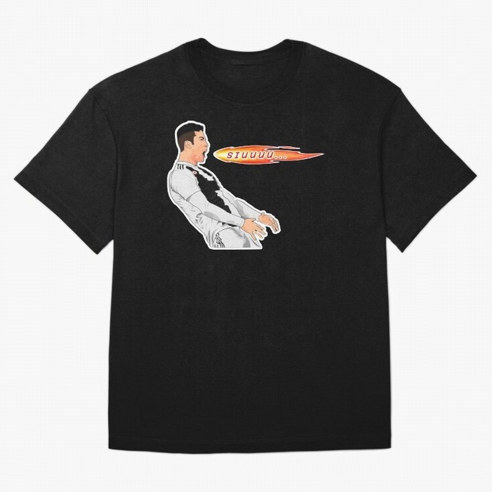 Siuuu Cristiano ronaldo funny Oversized T-Shirt Represent Global Football Passion for FIFA World Cup 2026 Group Stage, Inspired by Neymar, England and Germany, Game Day Rituals, Football Legends, Country Pride and the Road to the Final; Perfect for