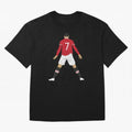 CR7 Man U | SIIIIIUUUUUUU (Celebration) Oversized T-Shirt Support the Legends of Global Football Passion for FIFA World Cup 2026 Group Stage, Centered on Cristiano Ronaldo, Haaland and CR7, England and Germany, Championship Spirit, Famous Goals,