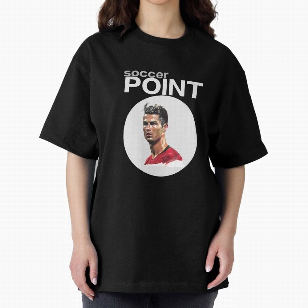 soccer POINT Oversized T-Shirt Treasure Global Football Passion for FIFA World Cup 2026 USA Canada Mexico, Built around Messi, Neymar and Mbappe, Netherlands, Goal Celebration Energy, Supporter Heritage, Football Icons and Worldwide Tournament Joy;