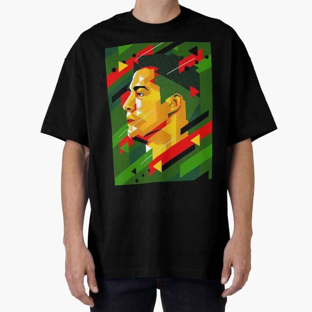 Cristiano Ronaldo Oversized T-Shirt Show Your Tournament Heart for FIFA World Cup 2026 Group Stage for Fans of Messi, CR7 and Mbappe and Argentina, Bringing Tournament Hype, Historic Matchups, Family Viewing Parties and Global Sports Pride; Made