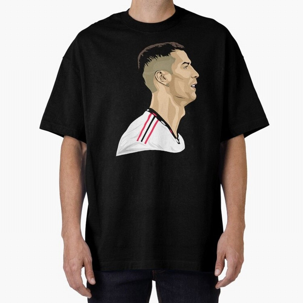 C Ronaldo - Iconic Oversized T-Shirt Spotlight FIFA World Cup 2026 USA Canada Mexico Spirit, Made for Argentina and Brazil, Neymar, Worldwide Fan Energy, Dramatic Goals, Stadium Lights and Championship Celebrations; Perfect for Supporters Who Want