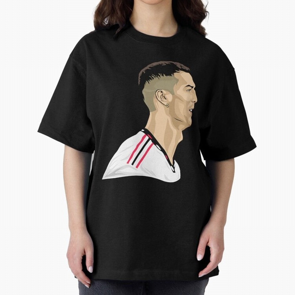 C Ronaldo - Iconic Oversized T-Shirt Spotlight FIFA World Cup 2026 USA Canada Mexico Spirit, Made for Argentina and Brazil, Neymar, Worldwide Fan Energy, Dramatic Goals, Stadium Lights and Championship Celebrations; Perfect for Supporters Who Want