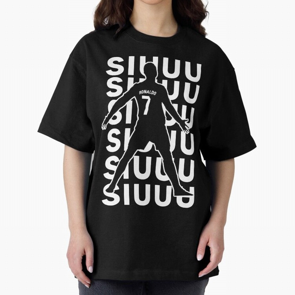 siuuu ronaldo Cristiano CR7 memes MUFC Oversized T-Shirt Honor Champions and Dreams in FIFA World Cup 2026 Group Stage Spirit, Centered on Germany, CR7 and Messi, Champion Mindset, Group Stage Buzz, Knockout Tension and Passionate Fan Culture;