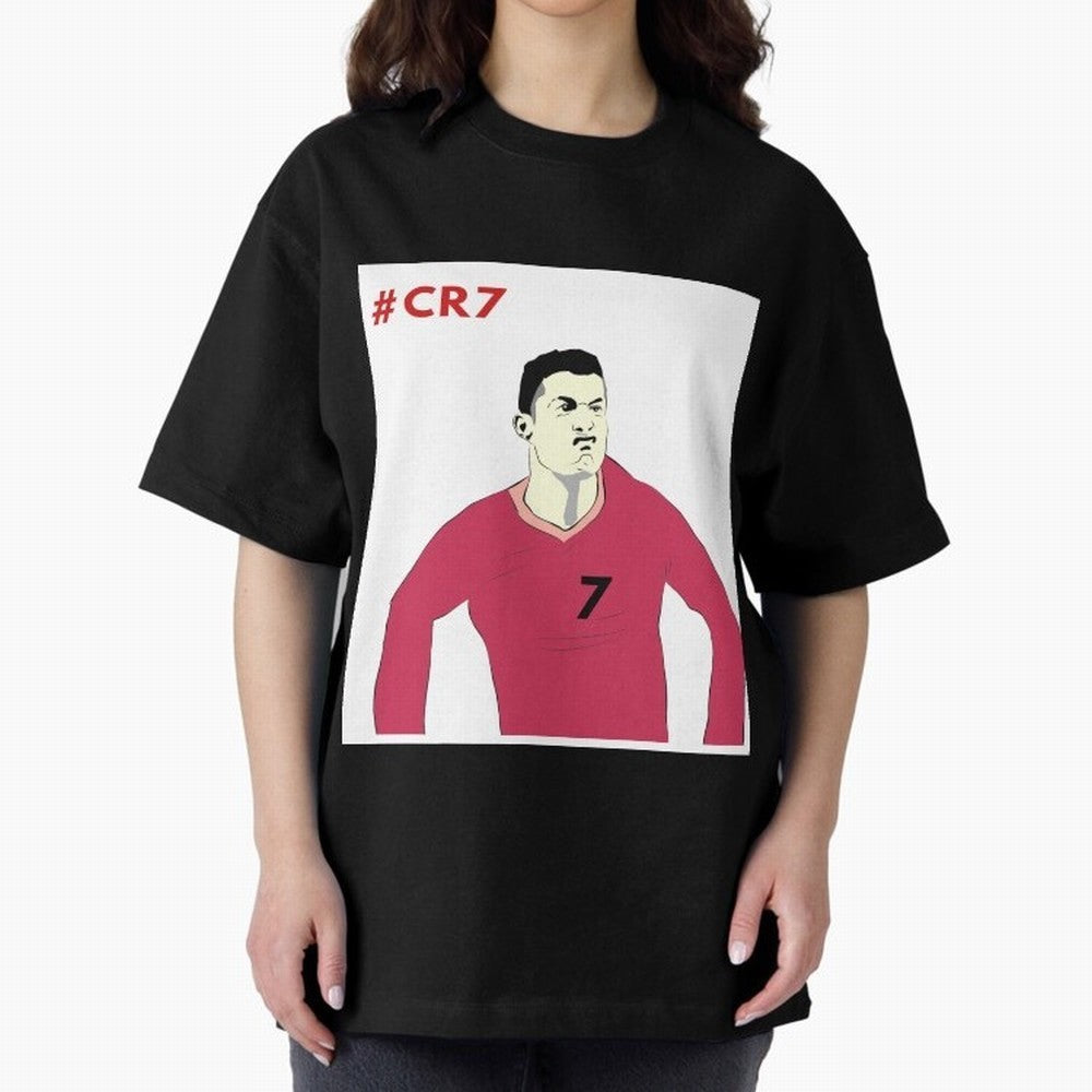 Cristiano ronaldo Oversized T-Shirt Step into Match Day Hype around FIFA World Cup 2026 USA Canada Mexico, Mbappe and Neymar, Spain and Netherlands, Match Day Excitement, Supporter Culture, Golden Goals and Global Football Passion; Ideal for