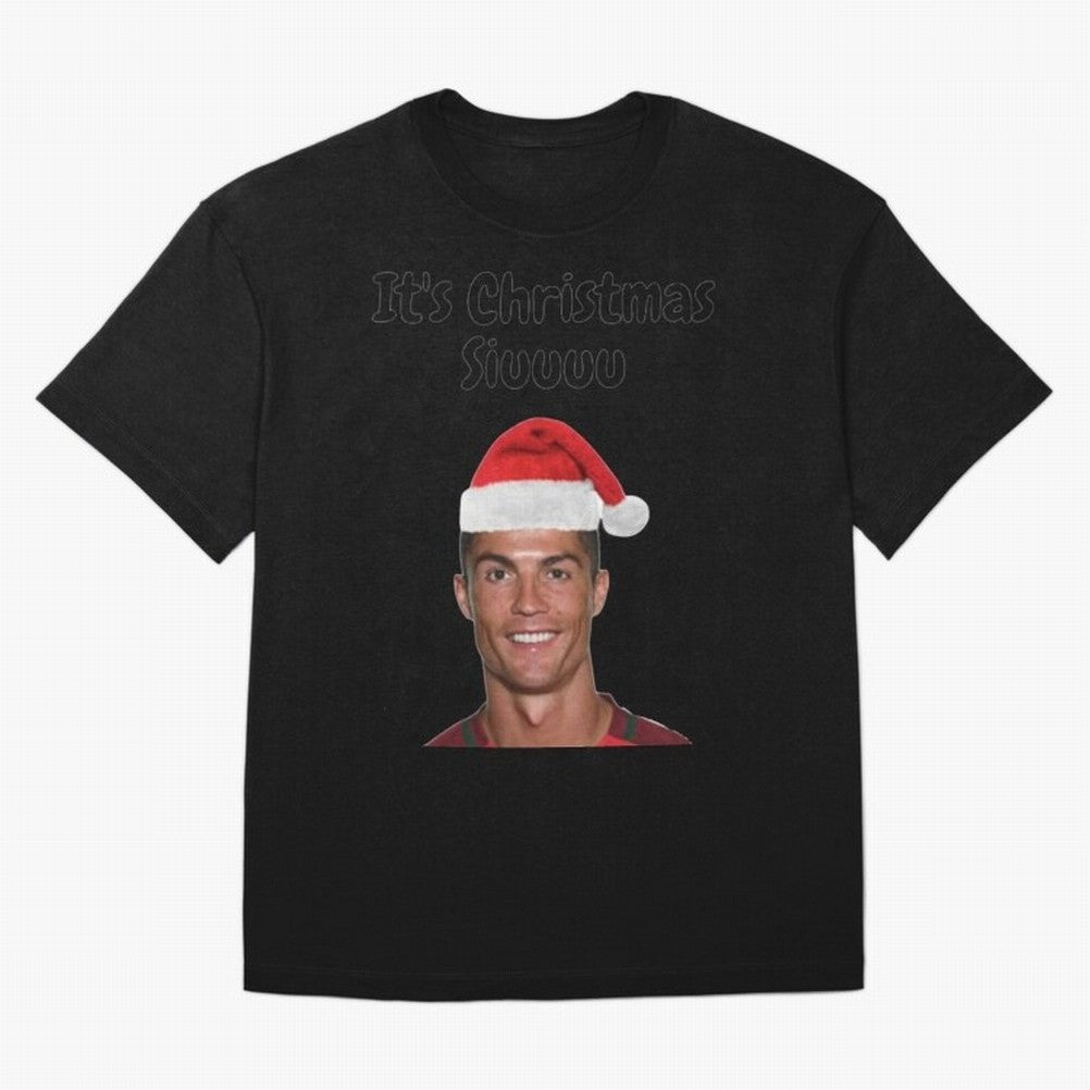 Cristiano Ronaldo Siuuu Funny Christmas Sweater Oversized T-Shirt Feel Match Day Hype around FIFA World Cup 2026 USA Canada Mexico, Cristiano Ronaldo, Netherlands, Match Day Excitement, Supporter Culture, Golden Goals and Global Football Passion;