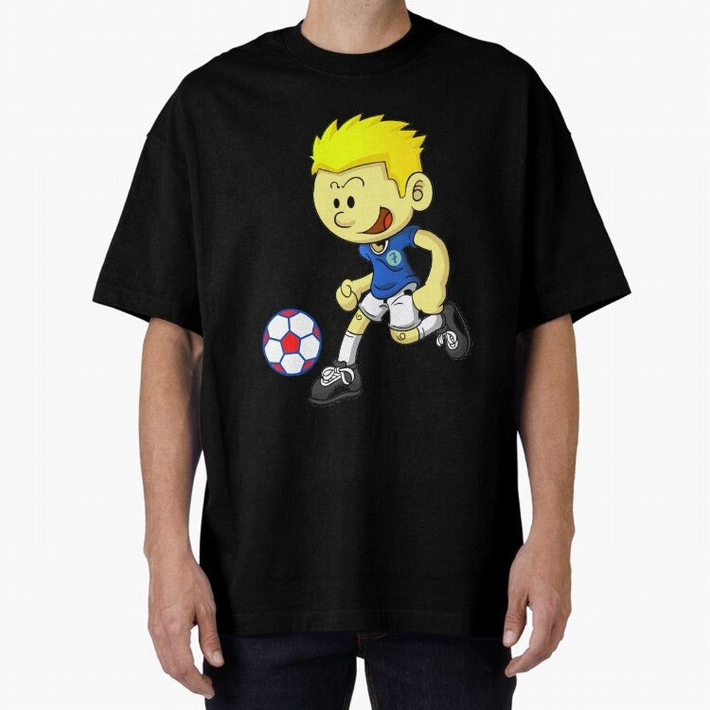 Football is a matter of life and death, I'm like Cristiano Ronaldo Oversized T-Shirt Honor the Football Icons of FIFA World Cup 2026 Group Stage Spirit, with Portugal, Messi, Championship Spirit, Famous Goals, Roaring Crowds and International