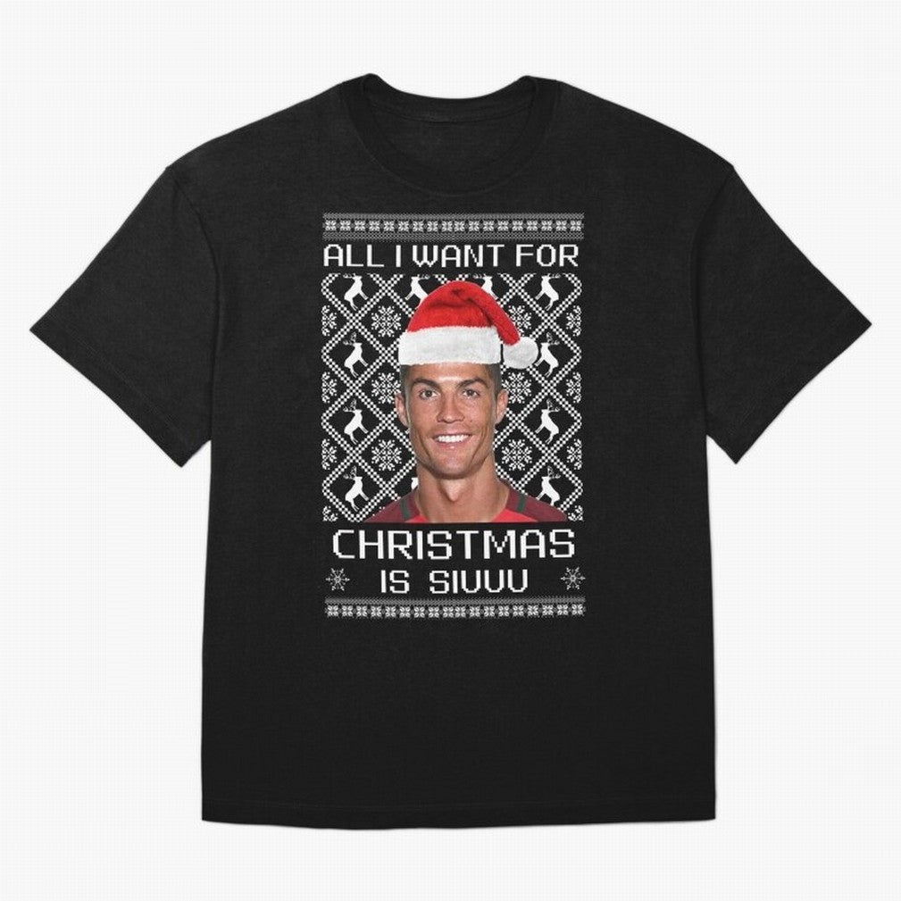 cristiano ronaldo siuuu christmas sweater Oversized T-Shirt Keep the Legacy of FIFA World Cup 2026 USA Canada Mexico Spirit, Centered on Netherlands, Haaland and Mbappe, Classic Soccer Heritage, Championship Pressure, Fan Loyalty and International