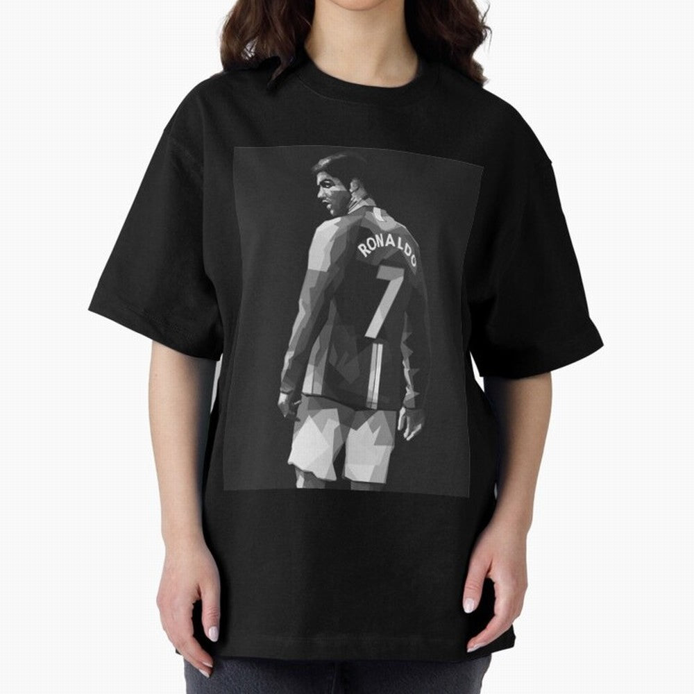 Cristiano Ronaldo Cristiano Ronaldo Oversized T-Shirt Carry National Pride through FIFA World Cup 2026 Group Stage Connected to CR7, Argentina Energy, Retro Football Energy, Iconic Rivalries, Trophy Chase Drama and Stadium Atmosphere; Perfect for