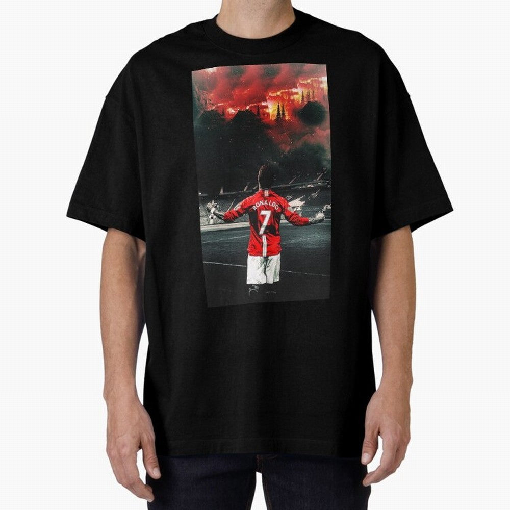 cristiano ronaldo manchester Oversized T-Shirt Feel the Heartbeat of Global Football Passion for FIFA World Cup 2026 USA Canada Mexico, Inspired by Haaland and Mbappe, Portugal, Tournament Hype, Historic Matchups, Family Viewing Parties and Global