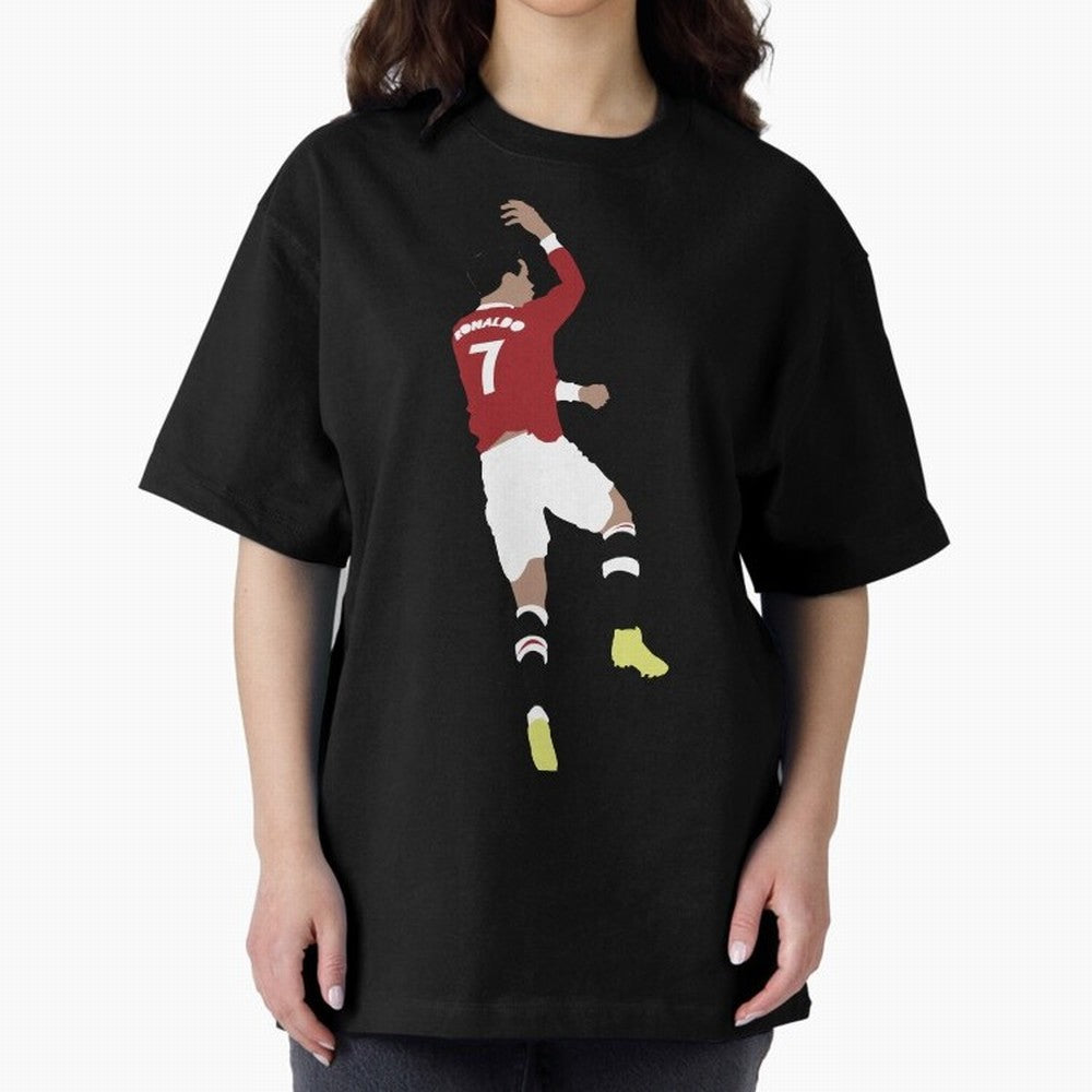 Cristiano Ronaldo Suuii - Design Oversized T-Shirt Celebrate Global Passion for FIFA World Cup 2026 Highlighting Haaland, Argentina, France and Brazil Energy, Match Day Excitement, Supporter Culture, Golden Goals and Global Football Passion; Made