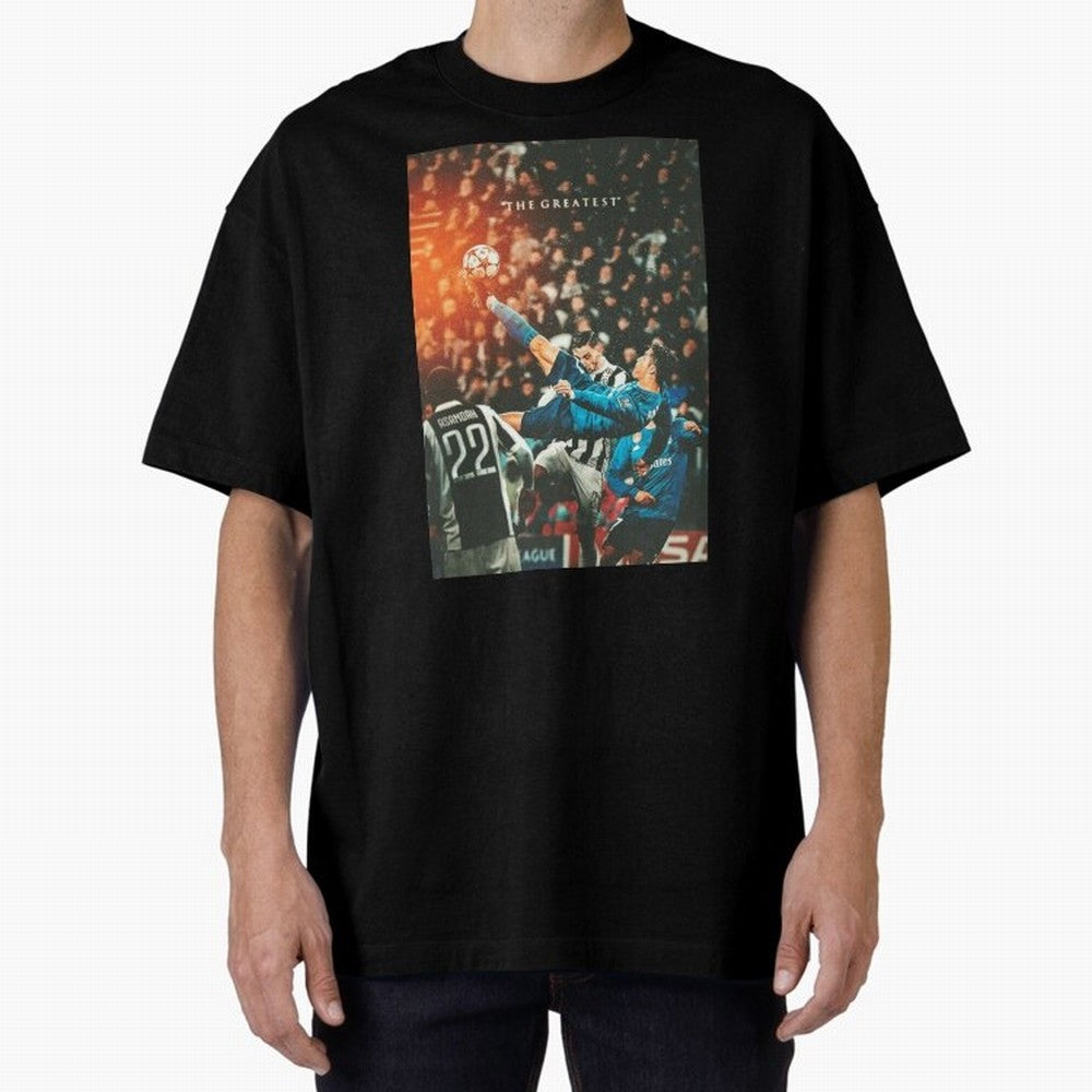 Ronaldo Bicycle Kick Skills Greatest, Ronaldo Gifts, Ronaldo Best Selling , Ronaldo Top Items Poste Oversized T-Shirt Show Up for the Glory of the FIFA World Cup 2026 Group Stage Journey through CR7 and Messi Highlights, England, France and