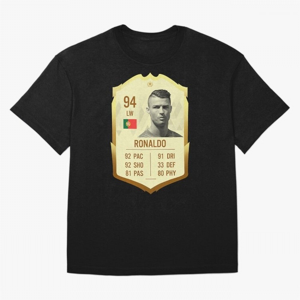 Cristiano Ronaldo Ultimate Card Oversized T-Shirt Elevate Match Day Hype around FIFA World Cup 2026 Group Stage, Neymar, Argentina, Soccer Culture, Superstar Moments, National Team Dreams and Competitive Fire; Perfect for People Who Love Argentina,