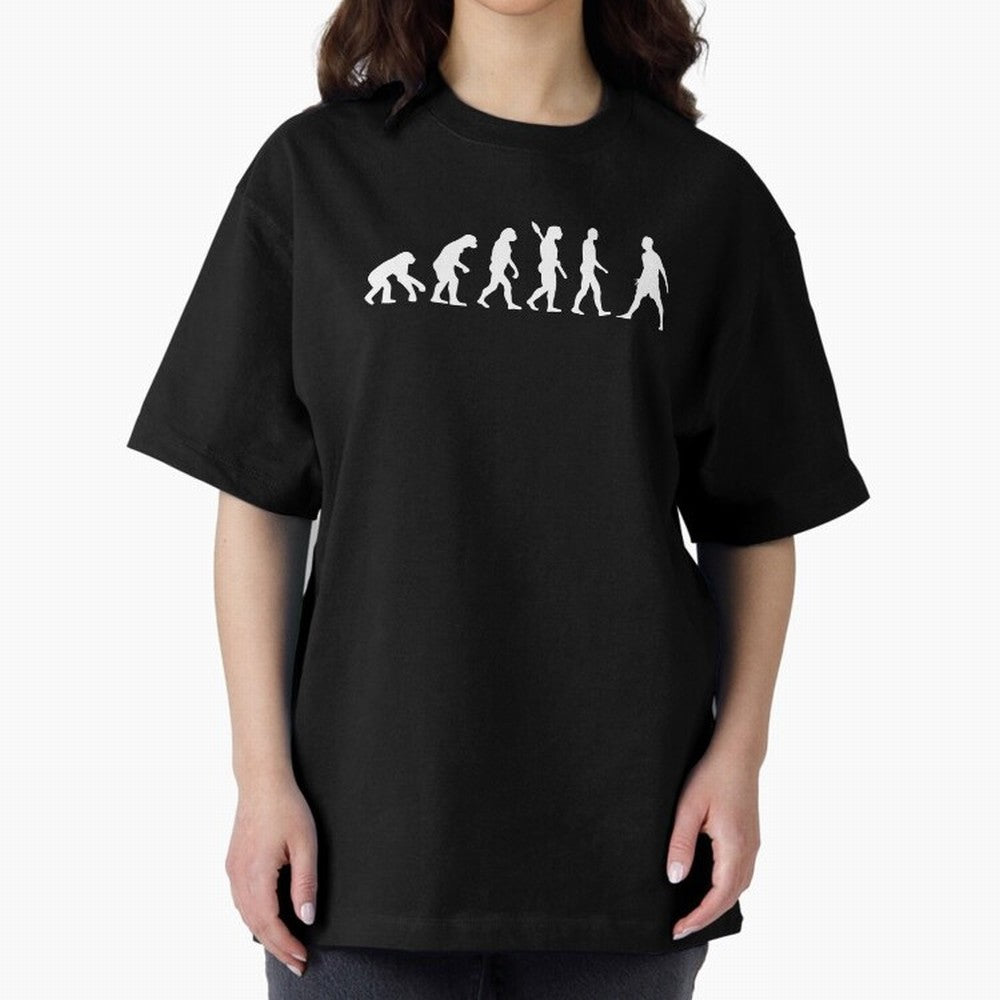 CR7 Mankind evolution Oversized T-Shirt Celebrate National Team Dreams in Global Football Passion for FIFA World Cup 2026 USA Canada Mexico, Featuring CR7 and Messi, England, France and Netherlands, Vintage Soccer Flavor, Modern Football Stars,