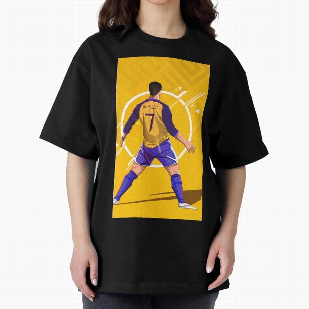 Cristiano Ronaldo Oversized T-Shirt Bring Stadium Energy to FIFA World Cup 2026 for Fans of Haaland and Mbappe and Argentina, Bringing Tournament Hype, Historic Matchups, Family Viewing Parties and Global Sports Pride; Made for Collectors Who Enjoy