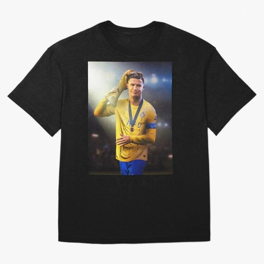 Cristiano Ronaldo Oversized T-Shirt Embrace the FIFA World Cup 2026 Group Stage Journey through Haaland Highlights, France Pride, Retro Football Energy, Iconic Rivalries, Trophy Chase Drama and Stadium Atmosphere; Perfect for Fans, Collectors,