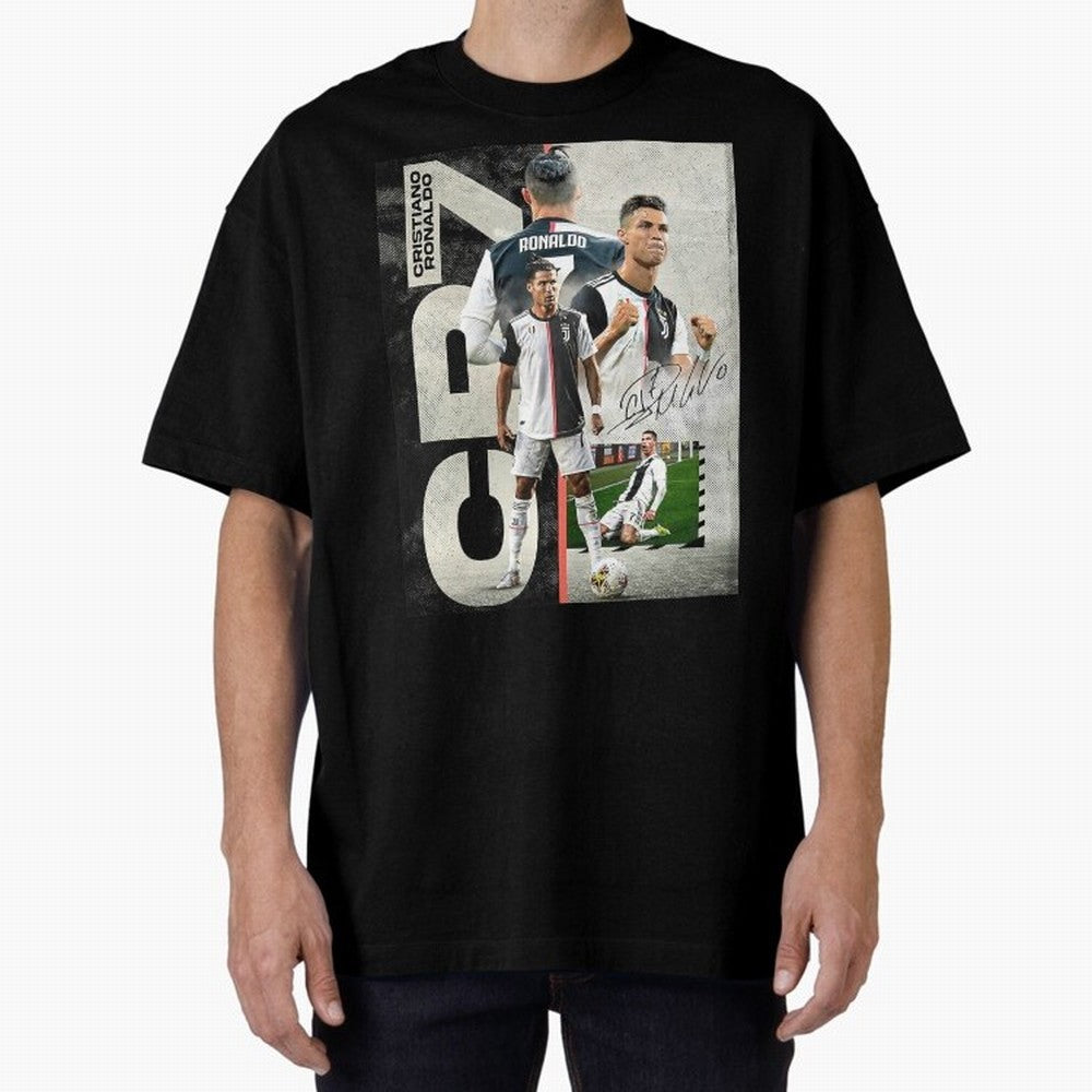 Cristiano Ronaldo Goals Oversized T-Shirt Refresh FIFA World Cup 2026 for Fans of Haaland and Mbappe and Argentina and Brazil, Bringing Vintage Soccer Flavor, Modern Football Stars, National Flags and Final Night Emotion; Built for Supporters