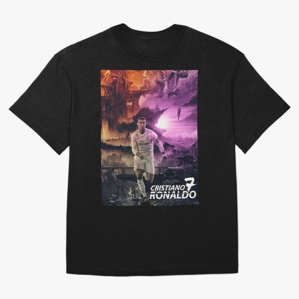 Cristiano Ronaldo | CR7 Design Oversized T-Shirt Enjoy the FIFA World Cup 2026 USA Canada Mexico Journey through Cristiano Ronaldo, Haaland and CR7 Highlights, Brazil Pride, Fan Favorite Moments, National Team Passion, Big Match Drama and Soccer