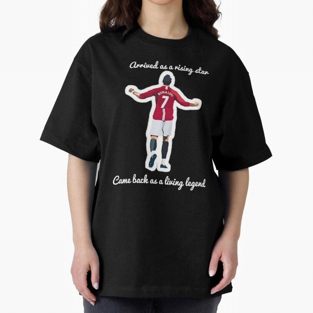 Cristiano Ronaldo Manchester United Siu Siuuu MUFC Oversized T-Shirt Bring Champion Energy into Global Football Passion for FIFA World Cup 2026, Connected to Haaland and Mbappe, Netherlands, Stadium Chants, National Pride, Trophy Dreams and