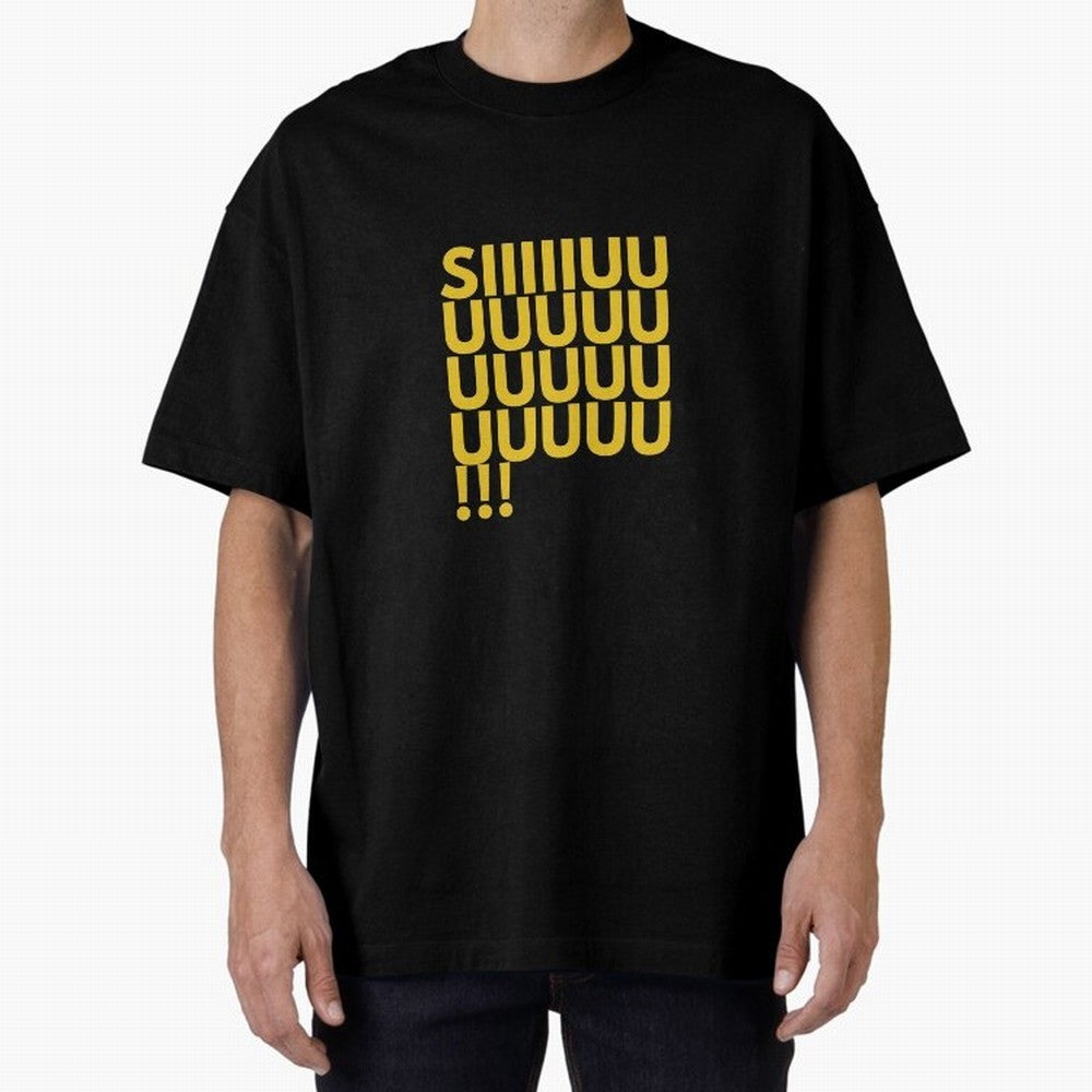 Cristiano Ronaldo Siuuu Oversized T-Shirt Follow the Road to FIFA World Cup 2026 Group Stage Capturing CR7 and Messi, England Energy, Championship Spirit, Famous Goals, Roaring Crowds and International Football Unity; Great for Watch Parties,