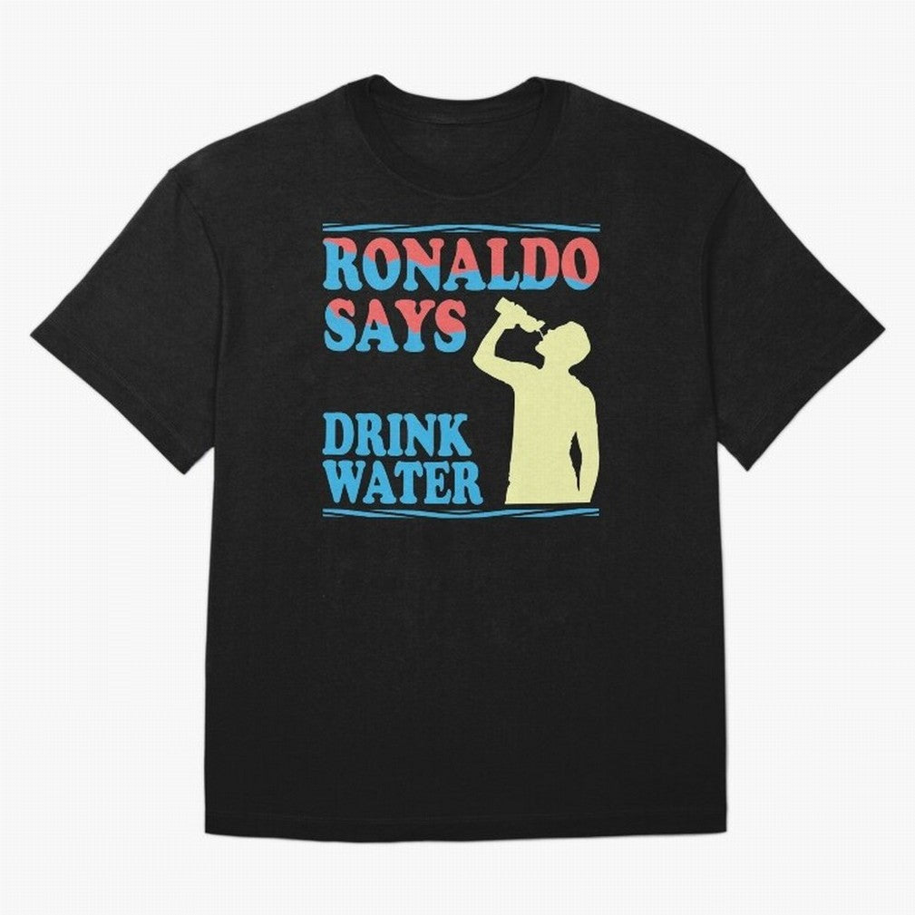 Drink Water Ronaldo Oversized T-Shirt Stand Out with Spirit from the FIFA World Cup 2026 Journey through Neymar, Haaland and Cristiano Ronaldo Highlights, England Pride, Football Passion, Legendary Performances, Festival Vibes and Supporter