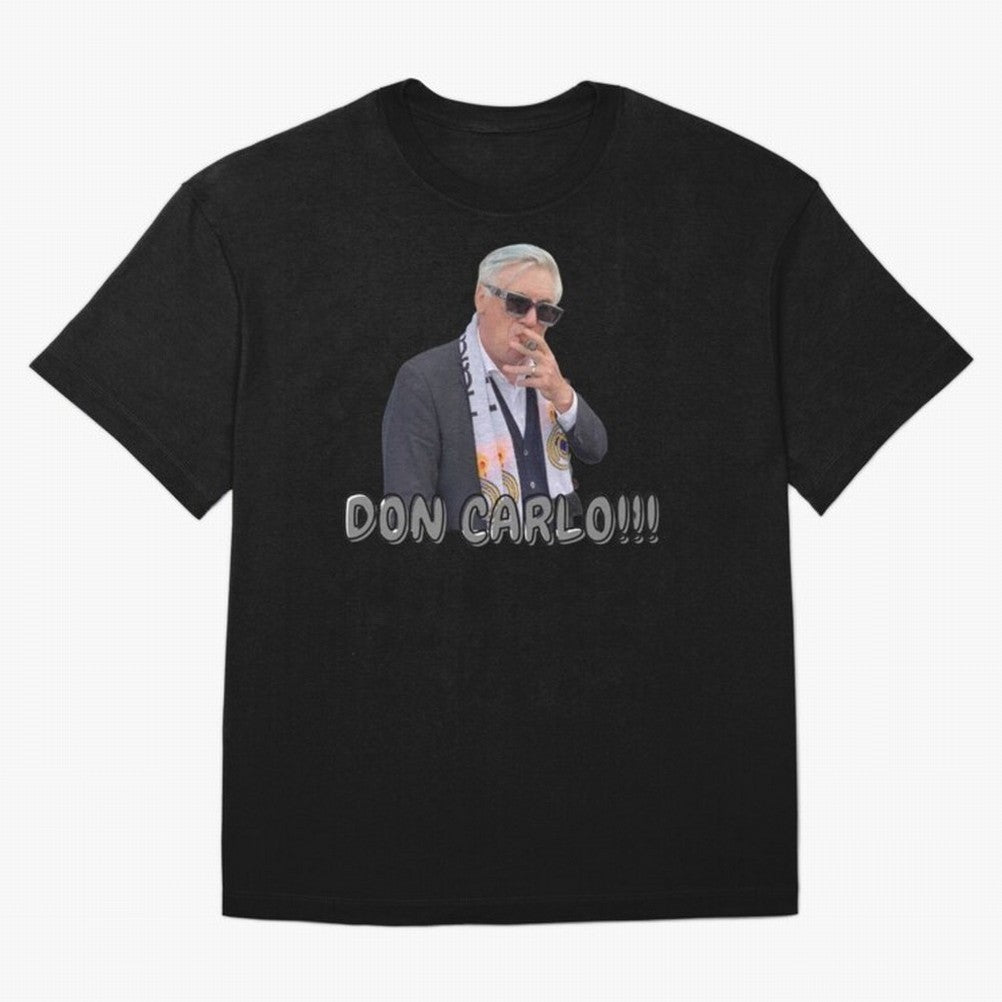 Don Carlo Ancelotti Oversized T-Shirt Support the Legends of the FIFA World Cup 2026 USA Canada Mexico Journey through Neymar Highlights, Spain Pride, Vintage Soccer Flavor, Modern Football Stars, National Flags and Final Night Emotion; Great for