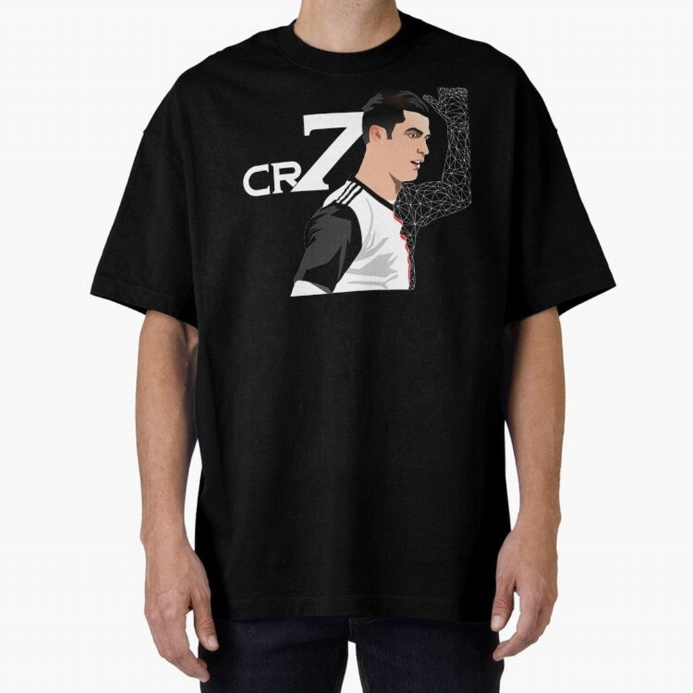 Cristiano Ronaldo 7 Cristiano Ronaldo Cristiano Oversized T-Shirt Show Up for the Glory of FIFA World Cup 2026 Group Stage Spirit, Made for France and Portugal, Messi, Neymar and Mbappe, Championship Spirit, Famous Goals, Roaring Crowds and
