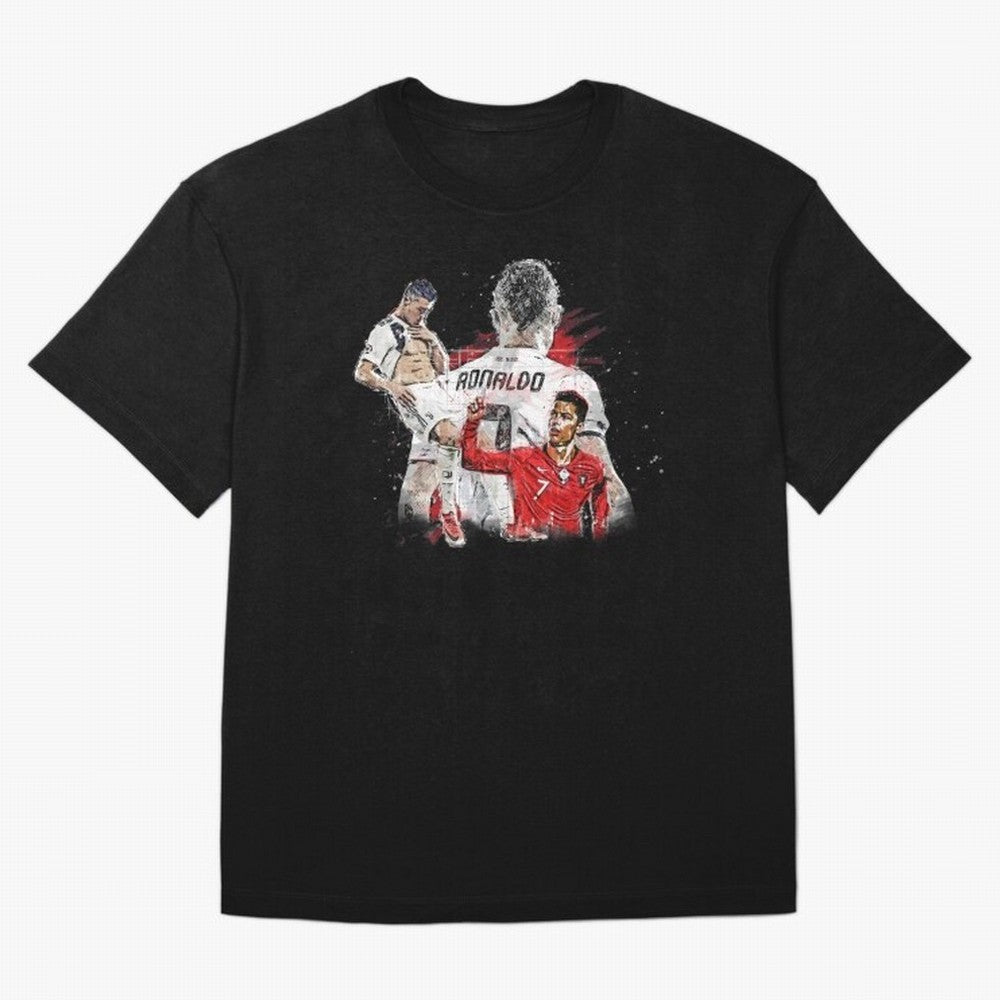 Cristiano Ronaldo Cristiano Ronaldo Oversized T-Shirt Celebrate Fan Culture around Global Football Passion for FIFA World Cup 2026 Group Stage, Filled with Messi, CR7 and Mbappe, Argentina and Brazil, Champion Mindset, Group Stage Buzz, Knockout