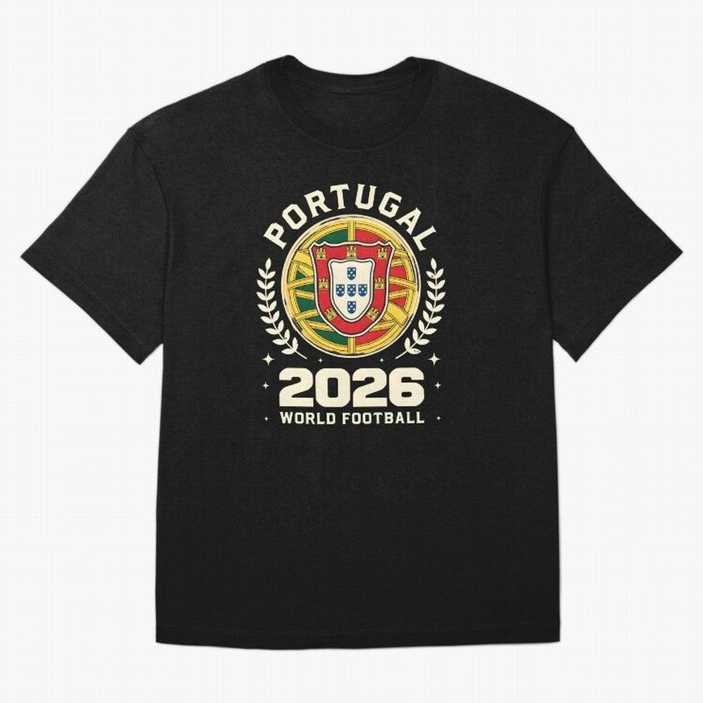 Portugal 2026 World Football Oversized T-Shirt Celebrate Fan Culture around Global Football Passion for FIFA World Cup 2026 USA Canada Mexico, Built around CR7 and Messi, France and Portugal, Fan Favorite Moments, National Team Passion, Big Match