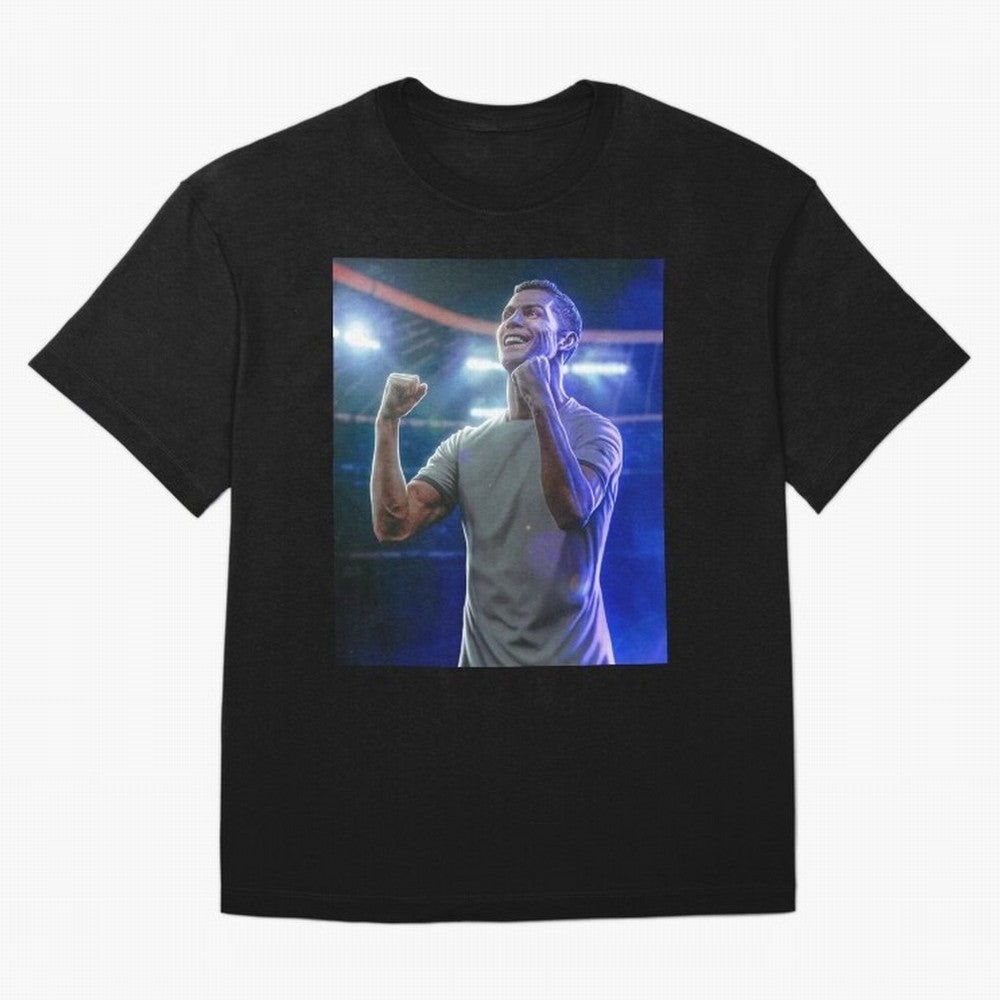 Cristiano Ronaldo Oversized T-Shirt Showcase Match Day Hype around FIFA World Cup 2026 USA Canada Mexico, CR7 and Messi, England, France and Netherlands, Stadium Chants, National Pride, Trophy Dreams and Unforgettable Football Memories; Perfect for