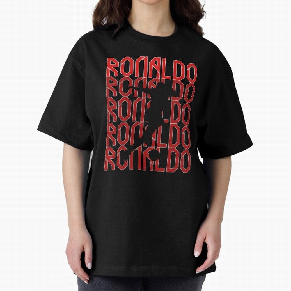 Cristiano Ronaldo Oversized T-Shirt Make Every Match About FIFA World Cup 2026 USA Canada Mexico Spirit, Highlighting France and Portugal, Neymar, Goal Celebration Energy, Supporter Heritage, Football Icons and Worldwide Tournament Joy; Perfect for
